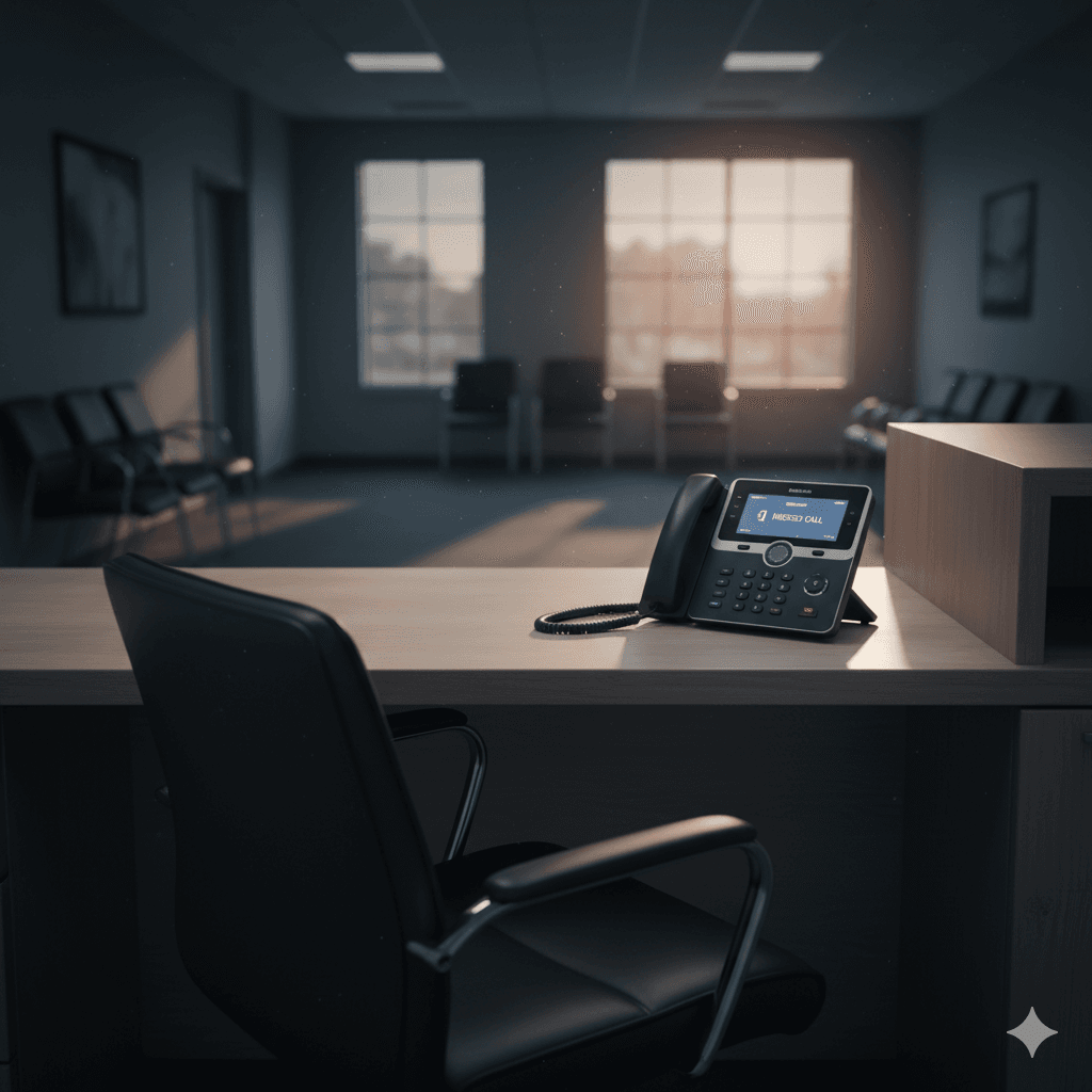 Calculator and financial report showing the cost breakdown of missed patient calls at an orthodontic practice