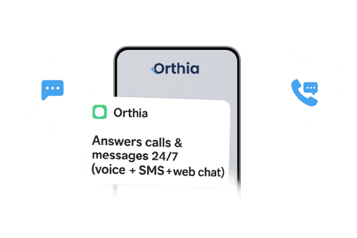 Orthia AI handles calls and messages